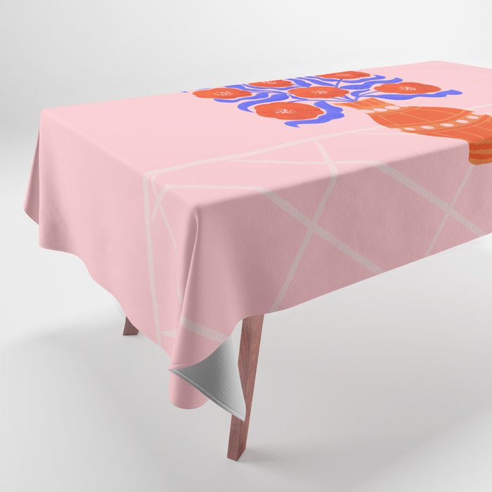 Bright Red Poppies In A Vase Tablecloth Gallery Image 1