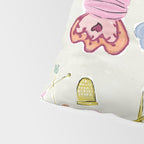 Vintage Sewing Kit Illustration Pillow Sham Gallery Image 4