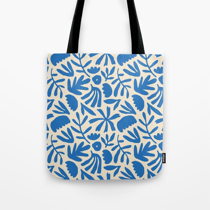 Organic nature flower shape art pattern Tote Bag Gallery Image 1