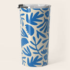 Organic nature flower shape art pattern Travel Mug Gallery Image 3