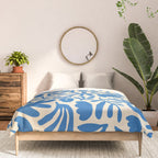 Organic nature flower shape art pattern Comforter Gallery Image 3