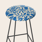 Organic nature flower shape art pattern Stool Gallery Image 2