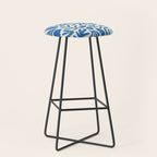 Organic nature flower shape art pattern Stool Gallery Image 1