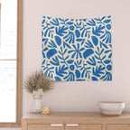 Organic nature flower shape art pattern Wall Tapestry Gallery Image 2