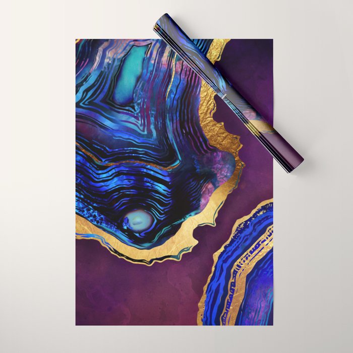 Agate Abstract Wrapping Paper Gallery Image 1