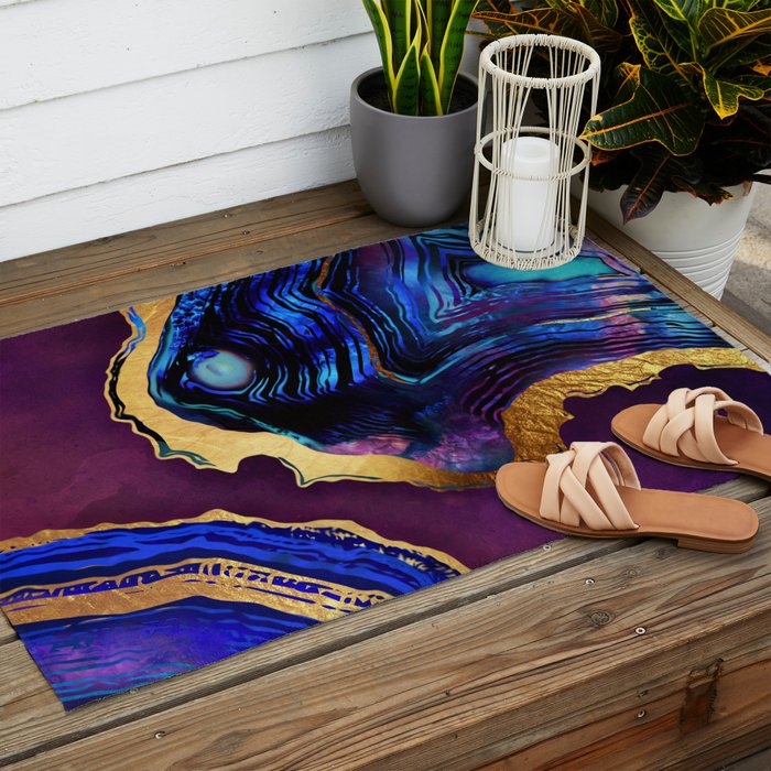 Agate Abstract Outdoor Rug Gallery Image 2