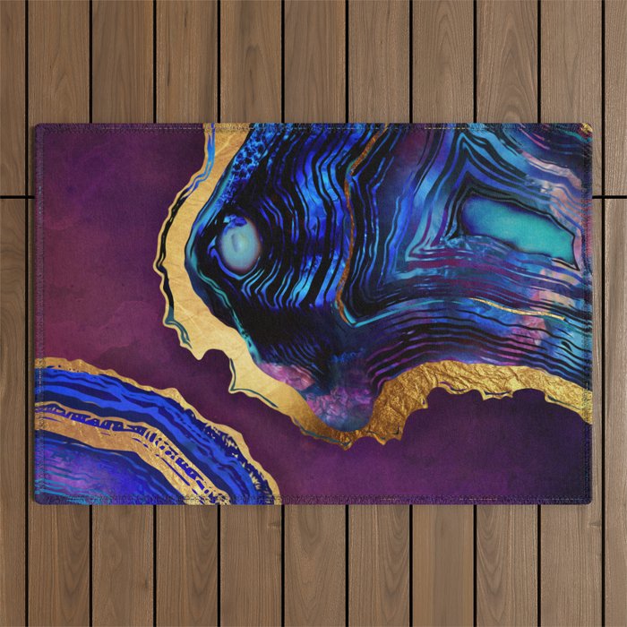 Agate Abstract Outdoor Rug Gallery Image 1