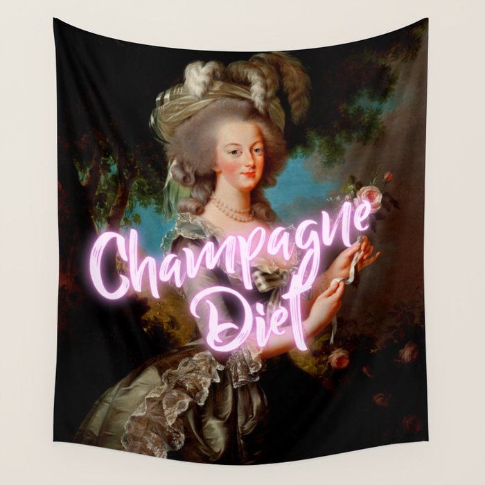 'Champagne Diet' Marie Antoinette  Wall Tapestry Gallery Image 4