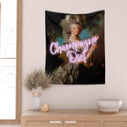 'Champagne Diet' Marie Antoinette  Wall Tapestry Gallery Image 2