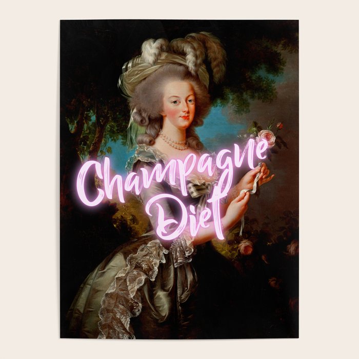 'Champagne Diet' Marie Antoinette  Poster Gallery Image 1