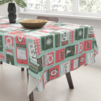 Vintage Christmas Holiday Matchbooks Tablecloth Gallery Image 3