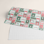 Vintage Christmas Holiday Matchbooks Wrapping Paper Gallery Image 2