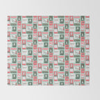 Vintage Christmas Holiday Matchbooks Throw Blanket Gallery Image 2