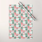 Vintage Christmas Holiday Matchbooks Wrapping Paper Gallery Image 1