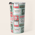 Vintage Christmas Holiday Matchbooks Travel Mug Gallery Image 3
