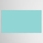 Serene Aqua Blue Solid Color Tablecloth Gallery Image 2