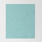 Serene Aqua Blue Solid Color Throw Blanket Gallery Image 2
