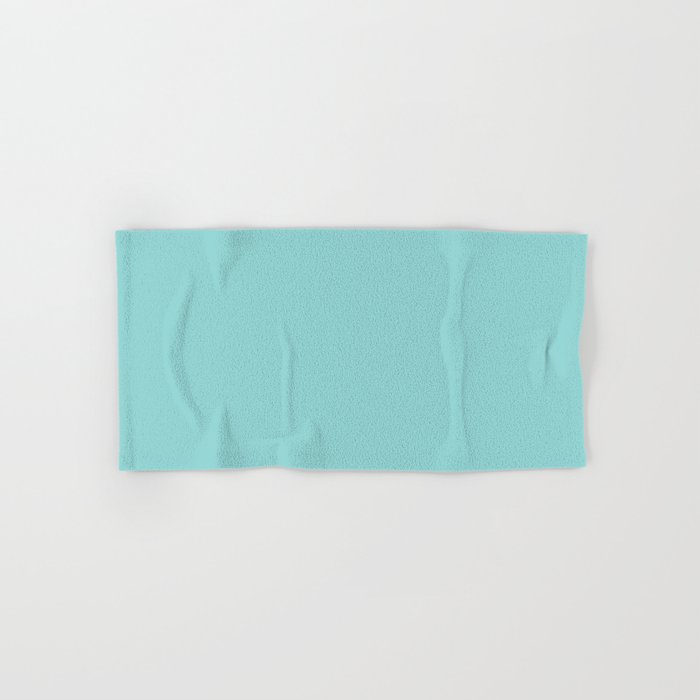 Serene Aqua Blue Solid Color Bath Towel Gallery Image 1