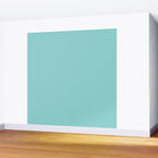 Serene Aqua Blue Solid Color Wall Mural Gallery Image 2