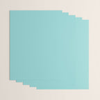 Serene Aqua Blue Solid Color Wrapping Paper Gallery Image 3
