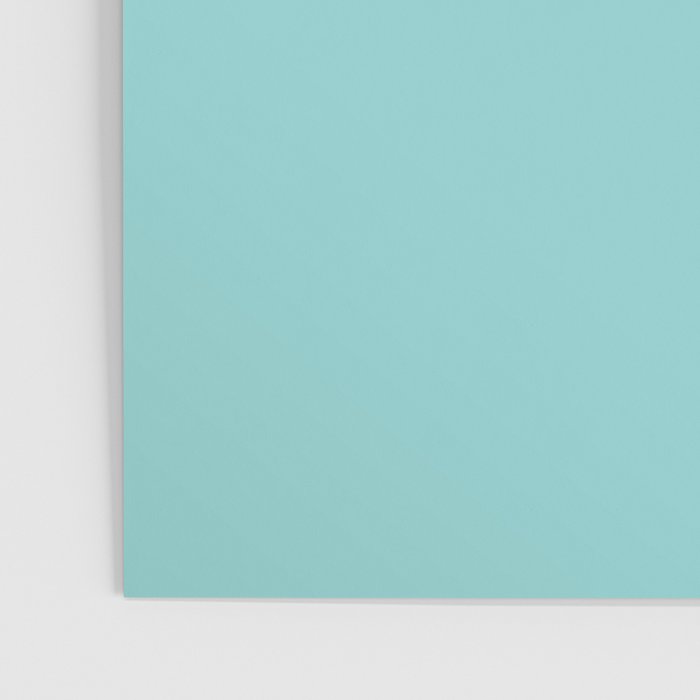 Serene Aqua Blue Solid Color Poster Gallery Image 3