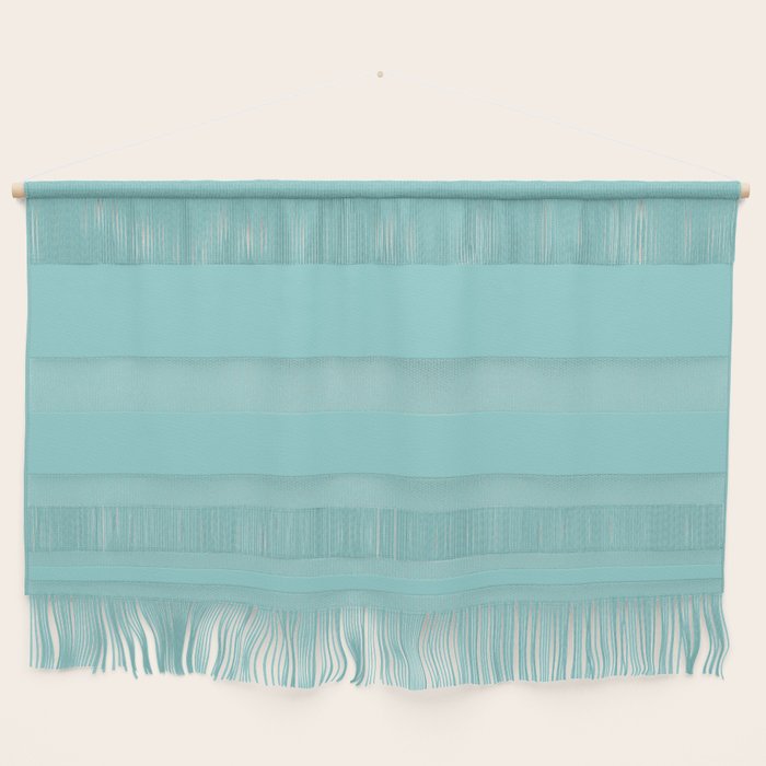 Serene Aqua Blue Solid Color Wall Hanging Gallery Image 1