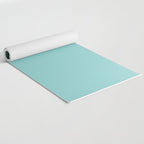 Serene Aqua Blue Solid Color Yoga Mat Gallery Image 2