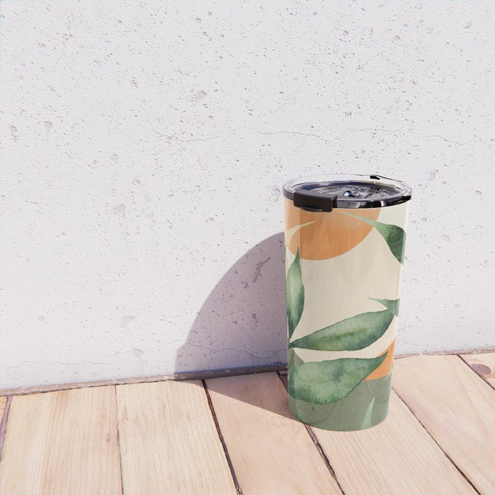 Abstract Art Tropical Leaves 123 Travel Mug Gallery Image 4