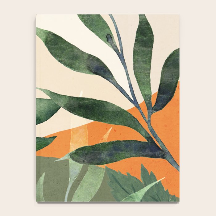 Abstract Art Tropical Leaves 123 Notebook Gallery Image 4