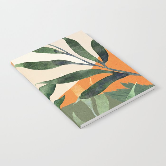 Abstract Art Tropical Leaves 123 Notebook Gallery Image 1