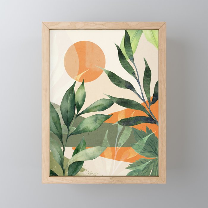 Abstract Art Tropical Leaves 123 Mini Art Print Gallery Image 1