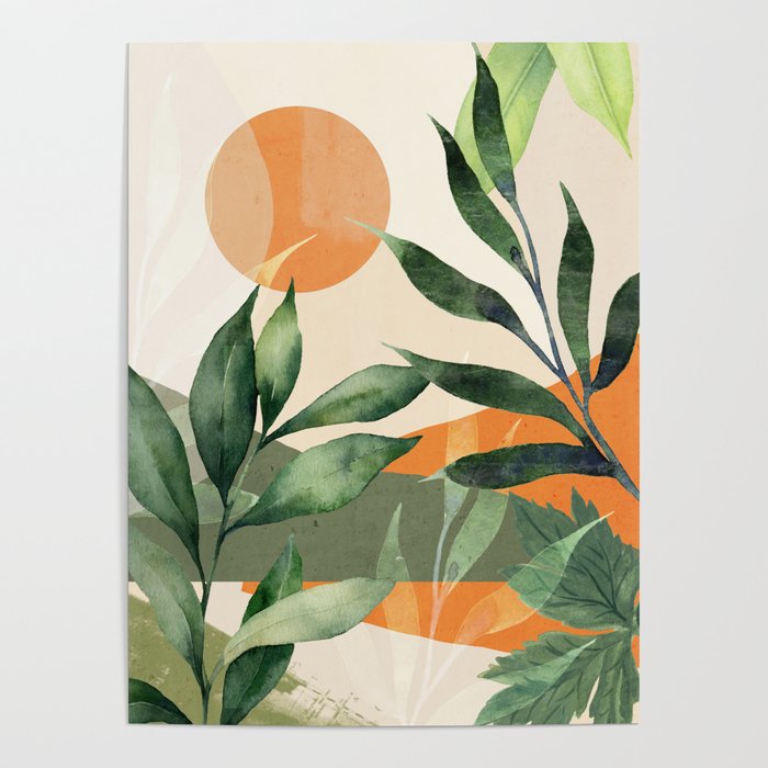 Abstract Art Tropical Leaves 123 Poster Gallery Image 4