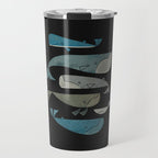 Retro Whale Pod Travel Mug Gallery Image 1