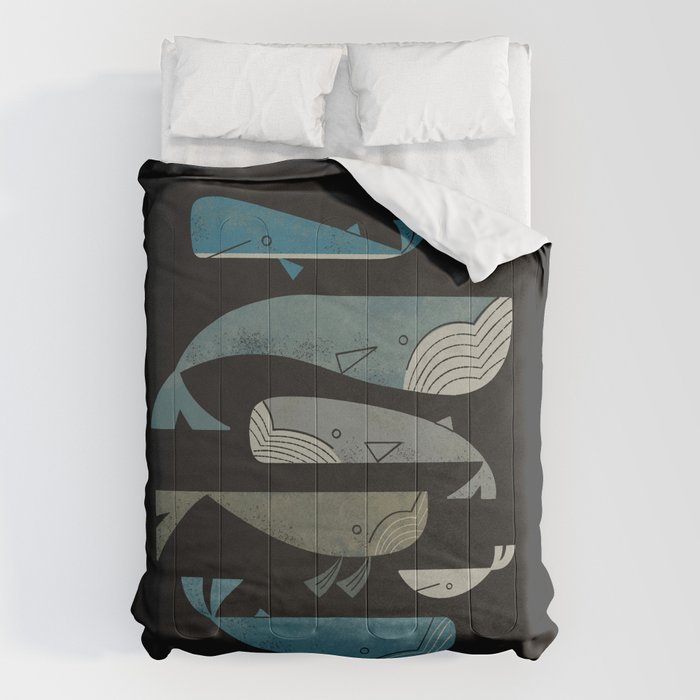 Retro Whale Pod Comforter Gallery Image 6