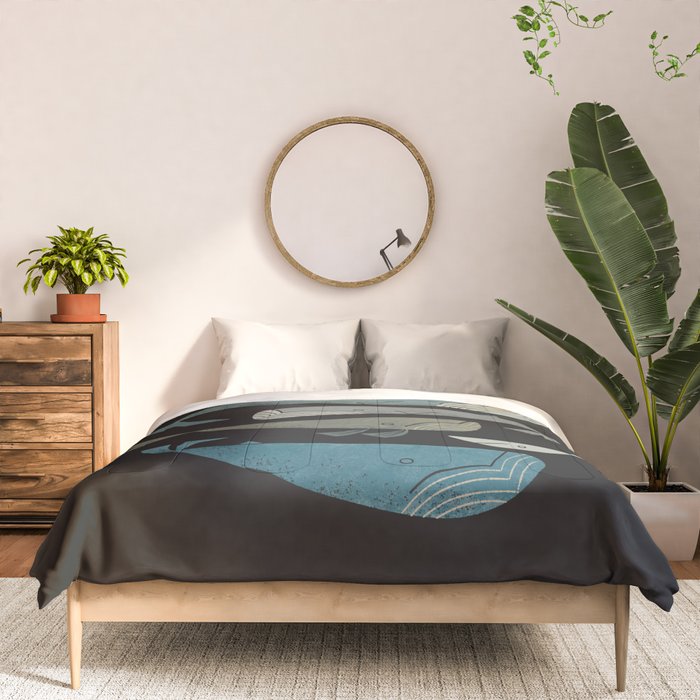 Retro Whale Pod Comforter Gallery Image 3