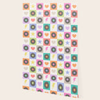 Colorful Checkerboard 80s - Pastel Colors Wallpaper Gallery Image 2