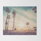 Venice Beach California Throw Blanket Gallery Image 2