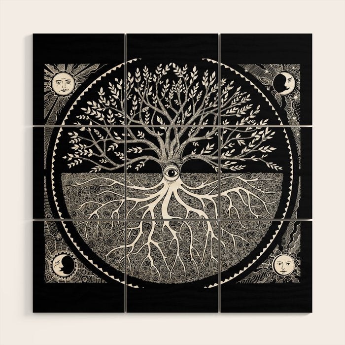 Druid Tree of Life Wood Wall Art