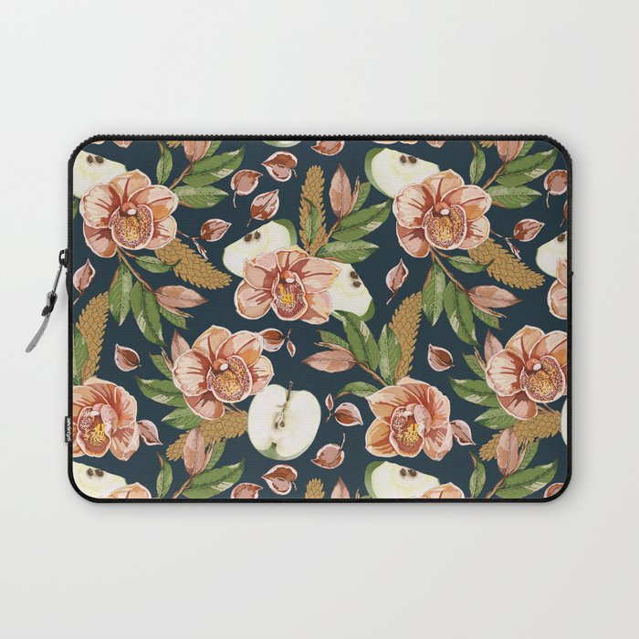 Tropical flowers autumn field D Laptop Sleeve