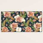 Tropical flowers autumn field D Desk Mat Gallery Image 3