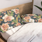 Tropical flowers autumn field D Pillow Sham Gallery Image 2
