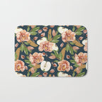 Tropical flowers autumn field D Bath Mat Gallery Image 1