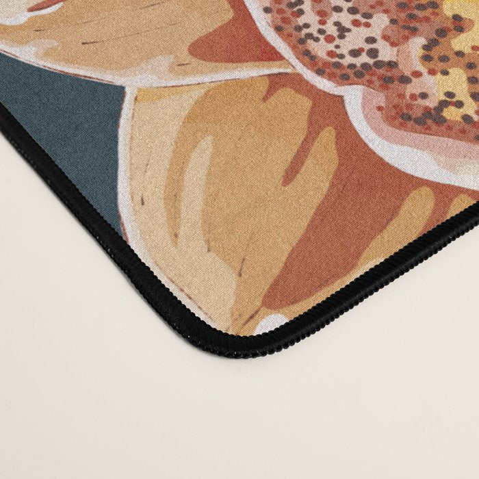 Tropical flowers autumn field D Desk Mat Gallery Image 4