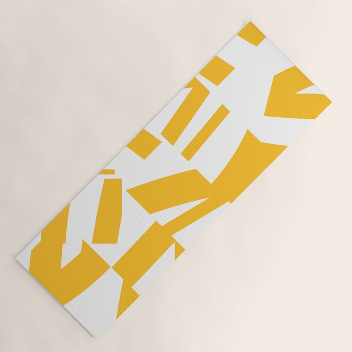 Geometric Pattern 04 Yellow Yoga Mat Gallery Image 1