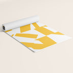 Geometric Pattern 04 Yellow Yoga Mat Gallery Image 2
