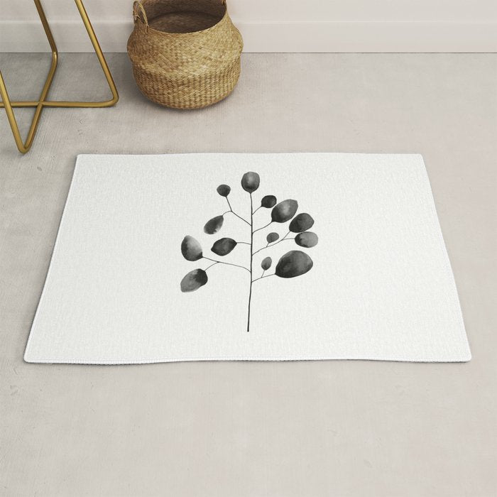 Watercolor Leaves Rug Gallery Image 1