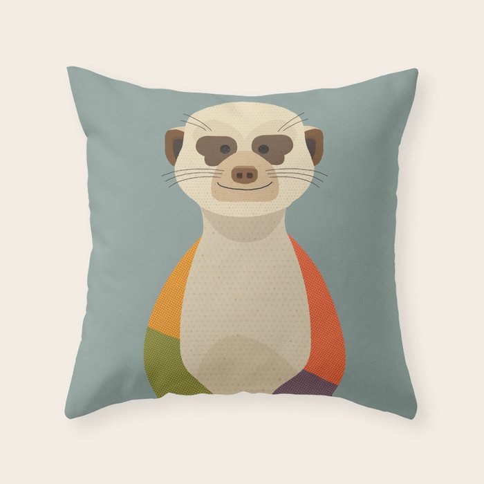 Meerkats Throw Pillow Gallery Image 6