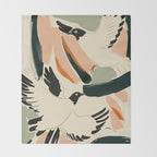 Flying Birds 2 Throw Blanket Gallery Image 2
