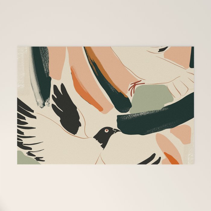 Flying Birds 2 Welcome Mat Gallery Image 1