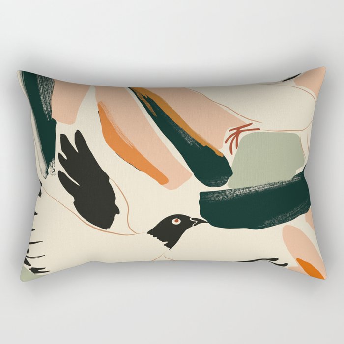 Flying Birds 2 Rectangular Pillow Gallery Image 2